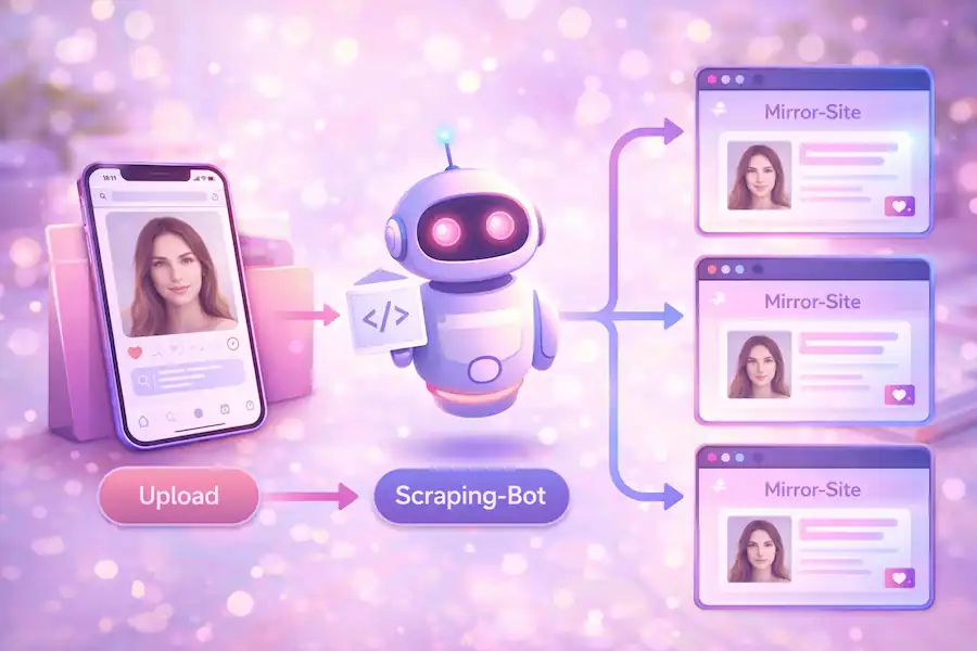 Wie Scraping-Bots und Mirror-Sites bei Bildmissbrauch zusammenarbeiten Wie Scraping-Bots und Mirror-Sites bei Bildmissbrauch zusammenarbeiten